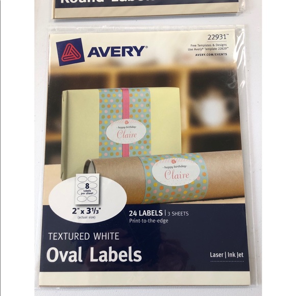 Avery Fancy Printable Labels Arts & Crafts, Christmas Gifts Hobbies Organization - Picture 2 of 5